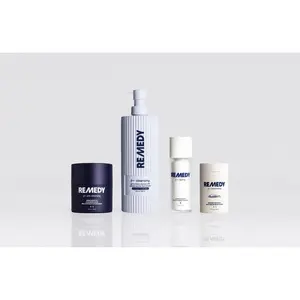 Dr. Shah's Nightly Routine - Cleansing Balm + New 12 Oz Exfoliating Gel Cleanser + Healthy Aging Treatment + Rich Cream Moisturizer