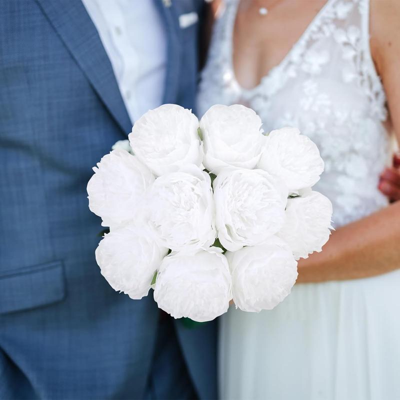 LOKHOM 2 Bouquet 10pcs Real Look Vintage Silk Flowers with Stems for Home Wedding Decoration Aesthetic Decorative Bouquet for Centerpiece Table Wedding Party Home Decor Bar Decor LOKHOM 2 Bouquet 10pcs Real Look Vintage Silk Flowers with Stems for Home Wedding Decoration Aesthetic Decorative Bouquet for Centerpiece Table Wedding Party Home Decor Bar Decor