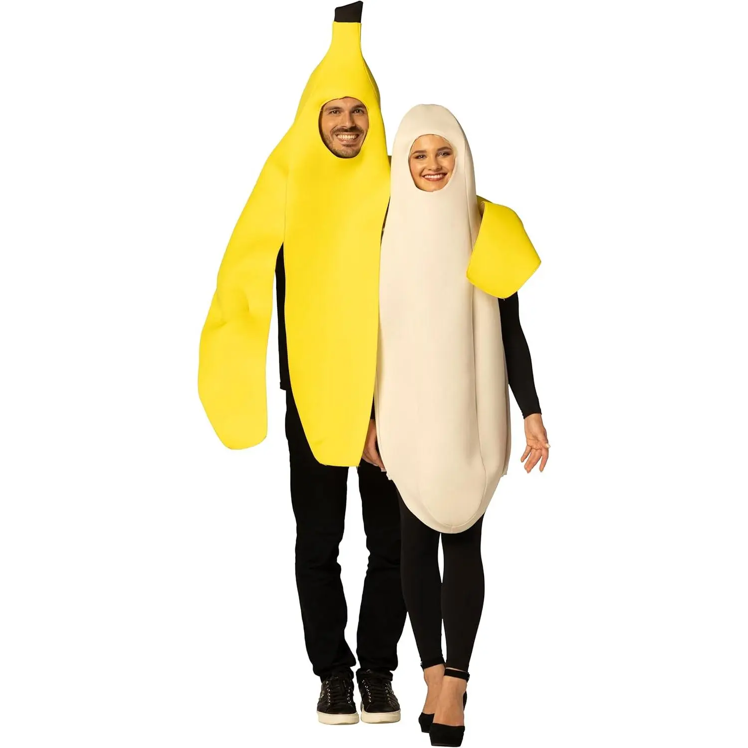 Imposta Costumes Banana Peeled & Banana Peel Couple Halloween Costume, Men and Women, One Size Fits Most