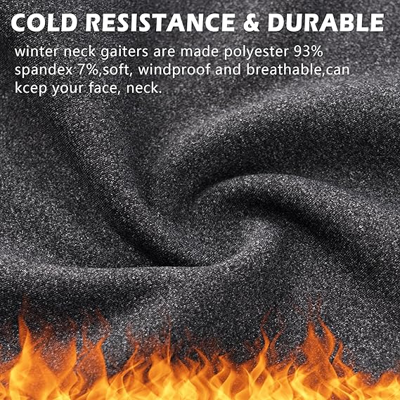 2 Pack Winter Neck Gaiter Warmer for Men Women Windproof Fleece Face Mask Bandana Scarf Ultra Warm Protection Cold Weather Sport Unisex High Elasticity One Size Fits Most 2 Pack Winter Neck Gaiter Warmer for Men Women Windproof Fleece Face Mask Bandana Scarf Ultra Warm Protection Cold Weather Sport Unisex High Elasticity One Size Fits Most