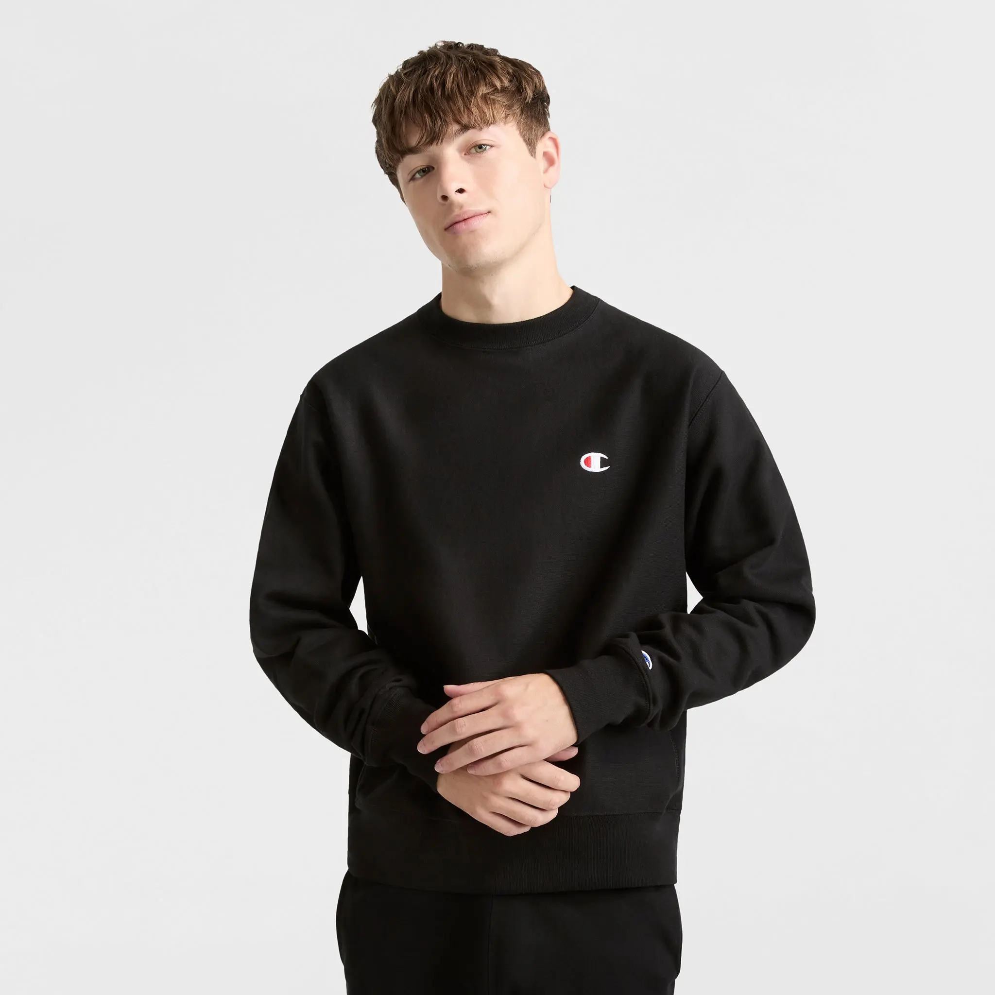 Champion Reverse Weave Crewneck Sweatshirt, C Logo