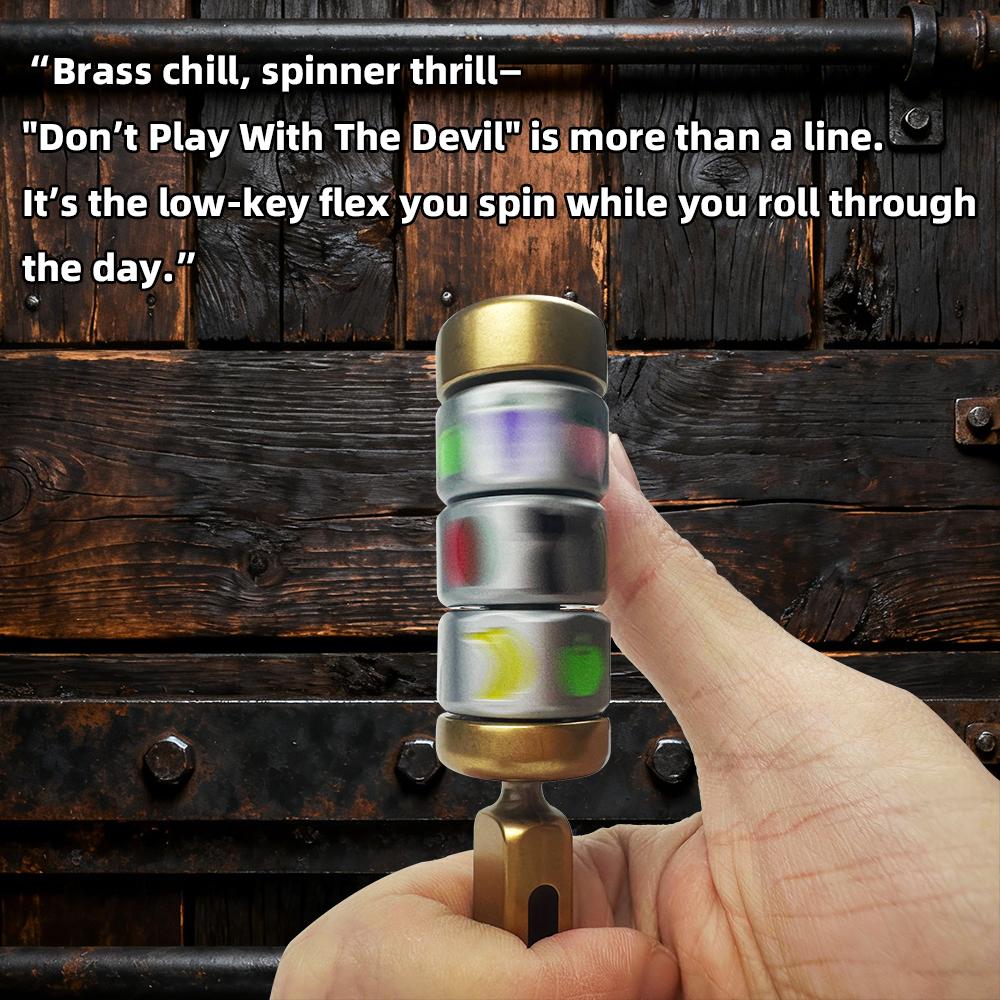 JAJOIITOY New EDC Lucky Stress-relief Finger Spinner,Gift for Friends,Metal Fidget Toy, Party Gift.