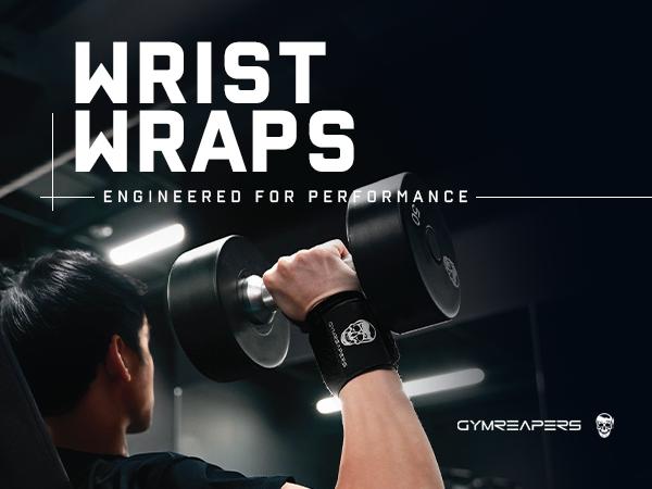 Gymreapers Weightlifting Wrist Wraps (IPF Approved) 18" Professional Quality Wrist Support for Powerlifting Comps, Strength Training, Bodybuilding Gymreapers Weightlifting Wrist Wraps (IPF Approved) 18" Professional Quality Wrist Support for Powerlifting Comps, Strength Training, Bodybuilding
