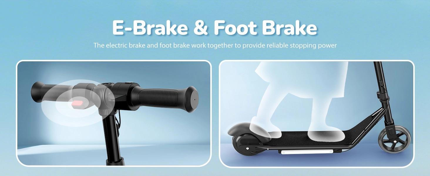 【Joy E-Glide】Kids Electric Scooter with LED Display, 10 MPH Top Speed,15 Miles Range, 2 Speed Modes, Disc Brakes, UL Lithium Battery, Aluminum Alloy Frame,5-Inch Flash  Wheels Foldable Electric Scooter forAges 6-14