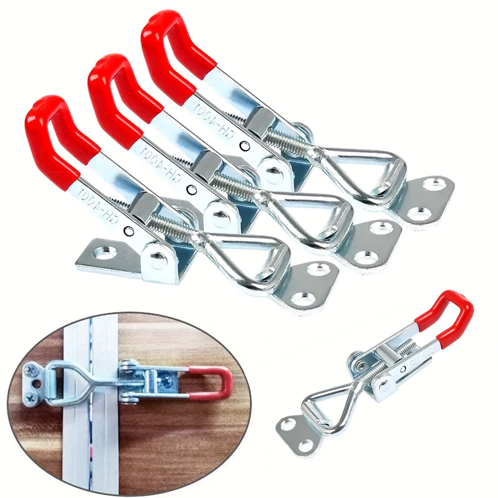 Industrial Strength Toggle Latch Clamps Set of 4 Adjustable 330 Lbs Load for Covers Toolboxes Smoke Proof Design