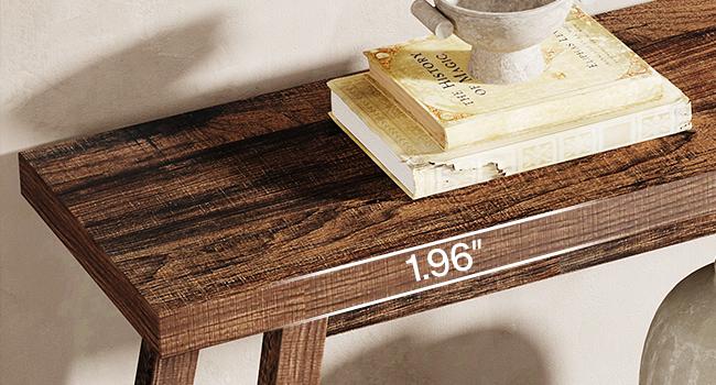 Tribesigns Farmhouse Console Table, 70.9" Entryway Table 2-Tier Sofa Table