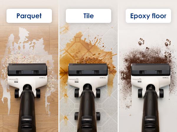 Tineco FLOOR ONE S5 COMBO 2-in-1 Smart Cordless Wet-Dry Vacuum Cleaner and HandVac, Great for Sticky Messes and Pet Hair, Lightweight, Ultra-Quiet, with Smart Display, Wi-Fi, App and Voice Guide