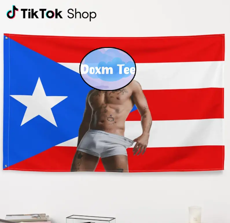 Bad Bunnie Flag, Puerto Rico Flag, PR Flag, Concert Banner, Puerto Rico Gifts, Boricua Gifts, Bad Bunnie Merch, Birthday Gifts