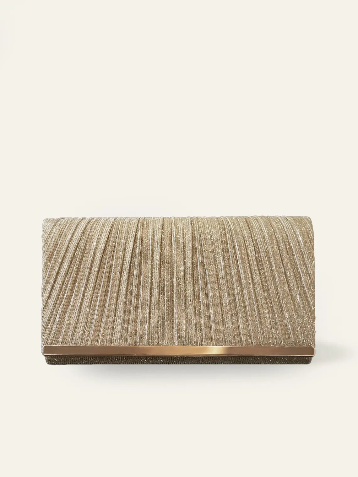 Azazie Pleated Elegant Clutch Bag - Compact Statement Women's Clutch for Bridal Wedding Evening Events