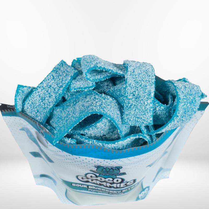 Goso Gummies Sour Blue Razz Gusher Bombs + 2 FREE Sour Blueberry Bites Bags - Viral Candy Deal – Free Gift