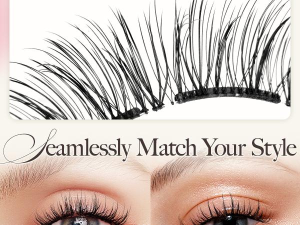 [Valentinesdaygift] LASHVIEW Soft Magnetic Eyelashes Cosmetic EyeLash Extension with Applicator No Glue & Eyeiner Needed Reusable Makeup Eyelashes