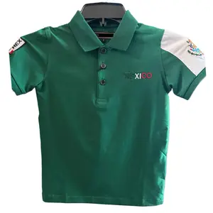 Playera  polo.  MÉXICO  verde y negro