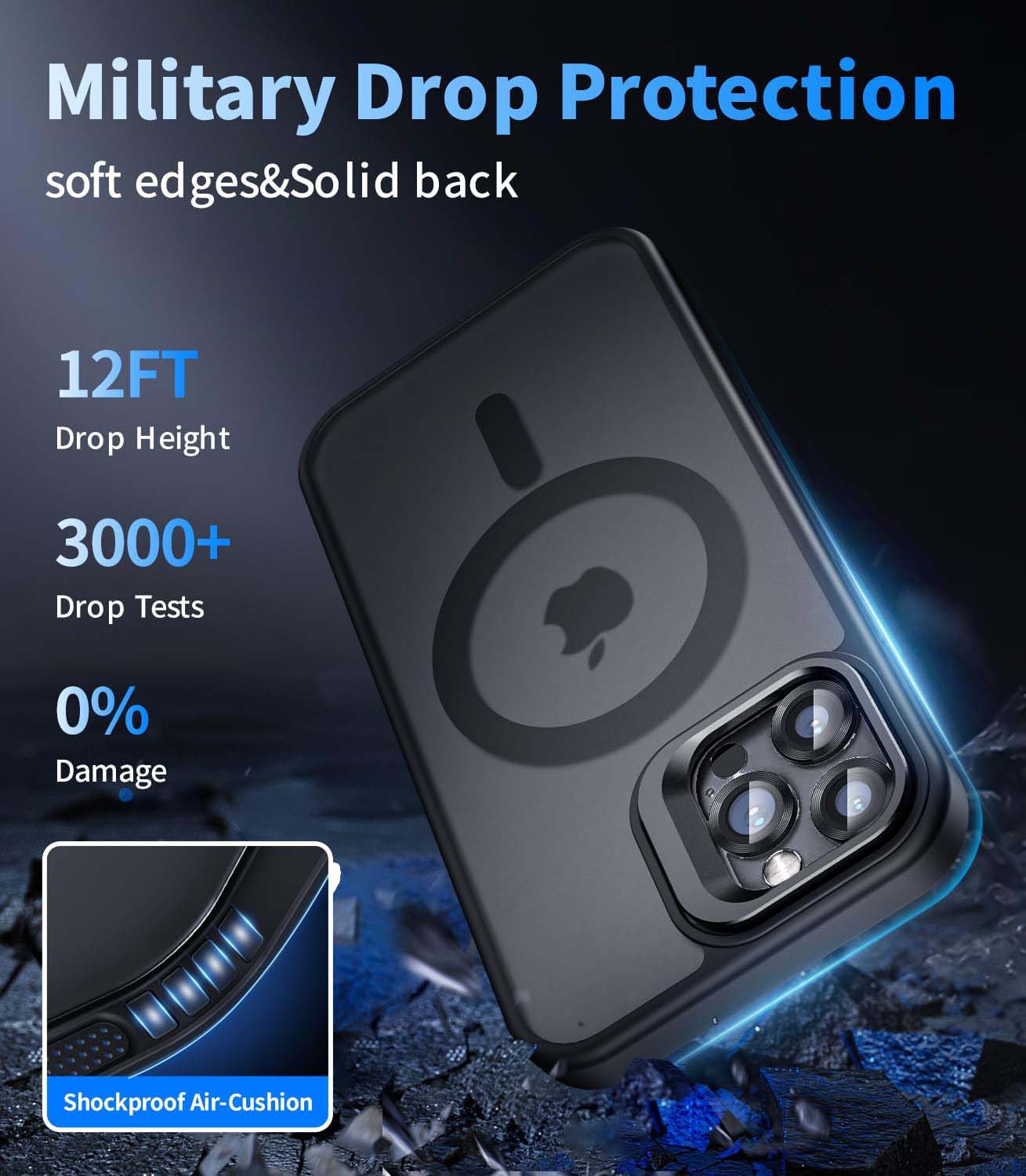 Shockproof Camera Lens Protectors & Stand Protective Phone Case For iPhone 17 Pro Max cases 16 15 14 13 12 Pro, MagSafe Durable Wireless Magnetic Shockproof Camera Lens Protectors & Stand Protective Phone Case For iPhone 17 Pro Max cases 16 15 14 13 12 Pro, MagSafe Durable Wireless Magnetic