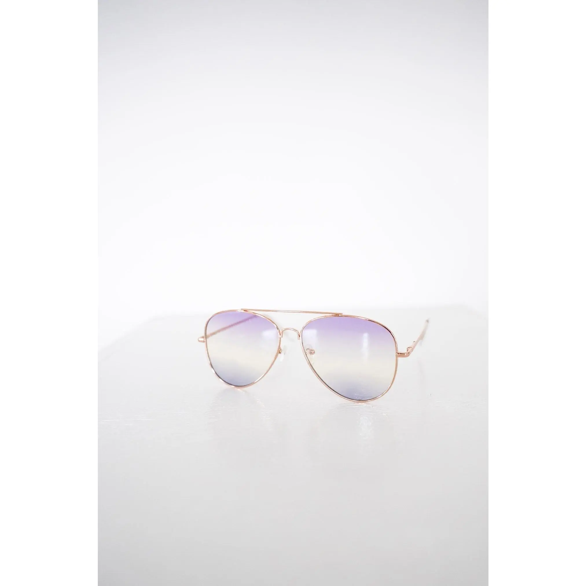 Unisex Metal Large Frame Aviator Sunglasses - Midnight, Ombre Shading, UV Protection Lens, Yellowstone Hiking Fashion Eyewear Accessory, Ultraviolet, Shaded, Gradient, Classic
