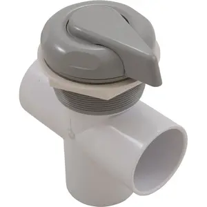 Diverter Valve, CMP Lever Handle, 2"s, 3 Port, Smth Scal, Gray