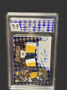 2021 panin Legacy Futures Dual patch RPA FD-TRL 03/15 HGA 9.5 Graded Sportcard