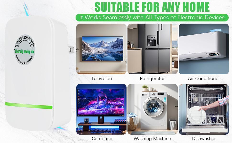 Plug-In Power Box with US Plug, Wide Voltage Range 90–250V, 2026 Design