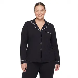 Lacsper Women's Fall Winter Pajama Set Long Sleeve Button Down Top & Pants Comfy Two Piece Loungewear