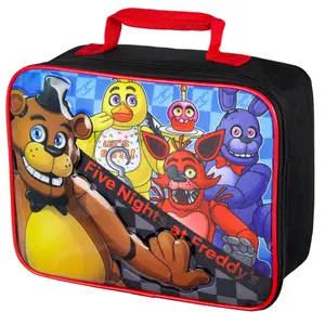 Five Night's At Freddy's FNAF Insulated Lunch Box Tote Bag 10"