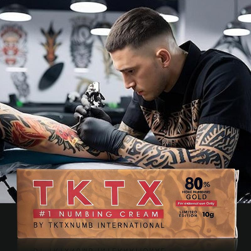 New style 80％TKTX Tattoo External Cream, Relief Cream for Tattoos, Waxing, Microneedling, Lecithin External Cream(10g) Cosmetic. Soreness Itching