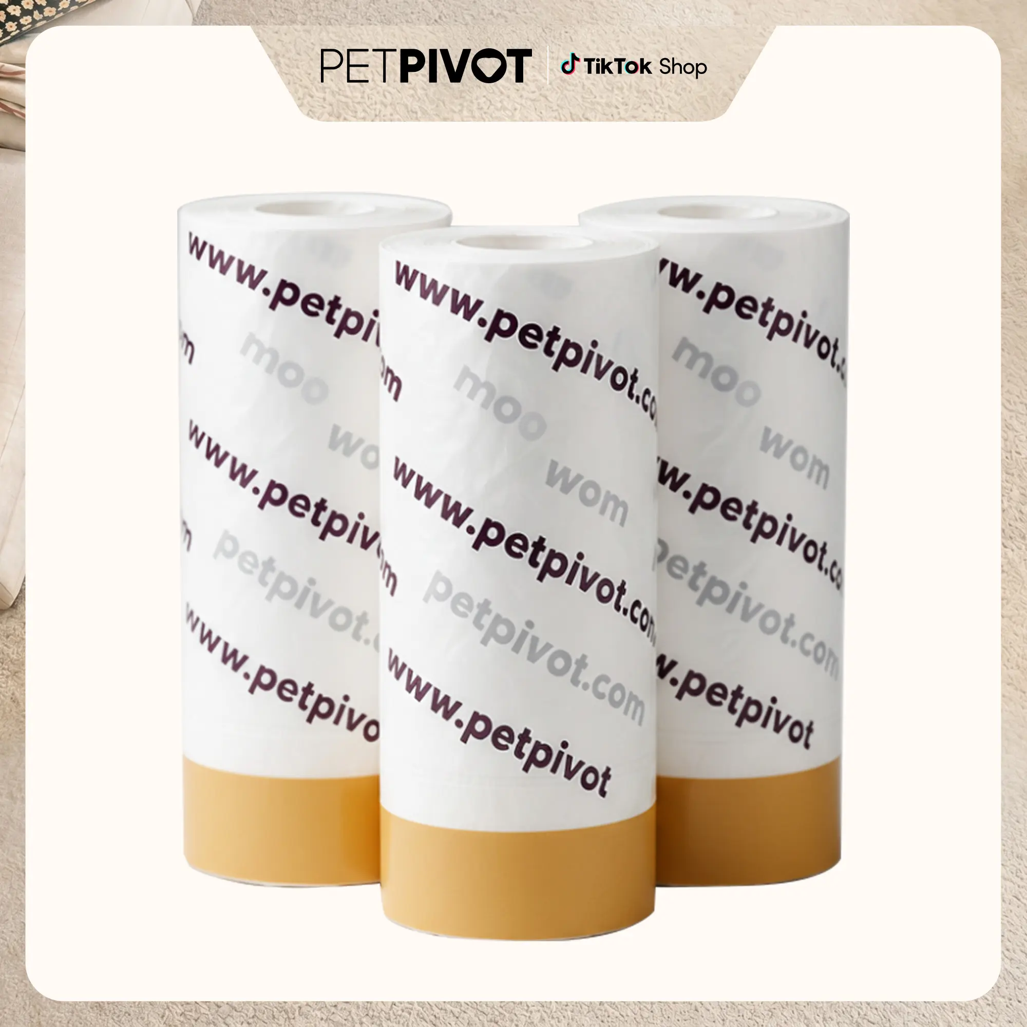 PetPivot AutoScooper 11 Waste Bags, 60-Pack Replacement Trash Bags for AutoScooper 11 Self-Cleaning Cat Litter Box, Helps Seal In Odors, Automatic Litter Box Liner Bags,back to school