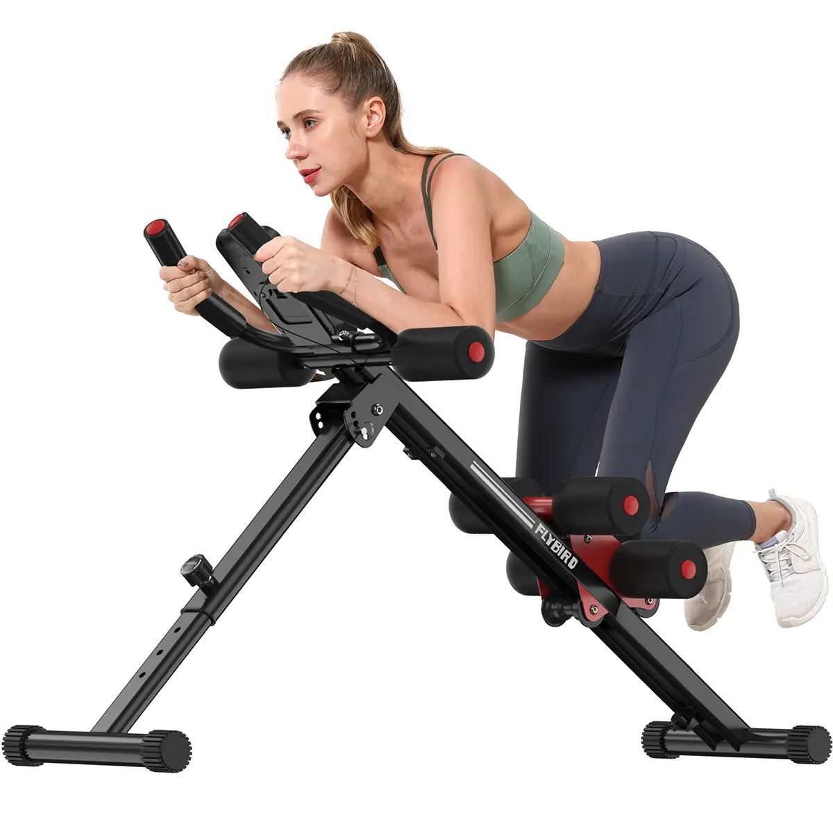 FED Fitness Flybird Series AW1 Ab Workout Machine- Adjustable Multifunctional Abdominal Core Trainer, Tummy Exercise Equipment, At Home Gym Equipment for Beginners, Full Body Strength Training