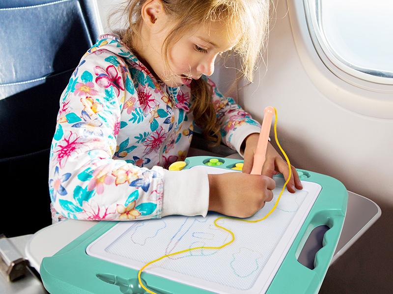 SGILE Large Magnetic Drawing Board - 16 x 13 Inches, Doodle Pad with 4 Magnetized Stamps, Non-BPA, Ergonomic Shape for Preschoolers Play SGILE Large Magnetic Drawing Board - 16 x 13 Inches, Doodle Pad with 4 Magnetized Stamps, Non-BPA, Ergonomic Shape for Preschoolers Play