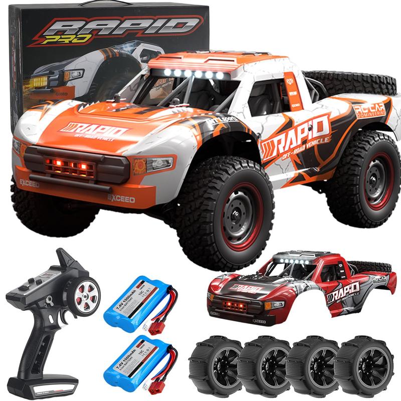 VISAS Remote Controlled Off-road Toy Car Q130, 1:14 70KM/H 4WD Highspeed rc- upgrades-Double Car Shell Competitive Brushless Motor RC Cars for Adults