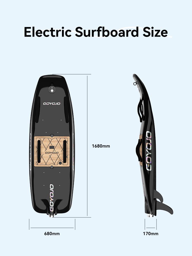 GOYOJO Pro Electric Surfboard Pink 15kW Motor 75Ah Battery 45km/h High Speed Jetboard for Casual & Competitive Surfing