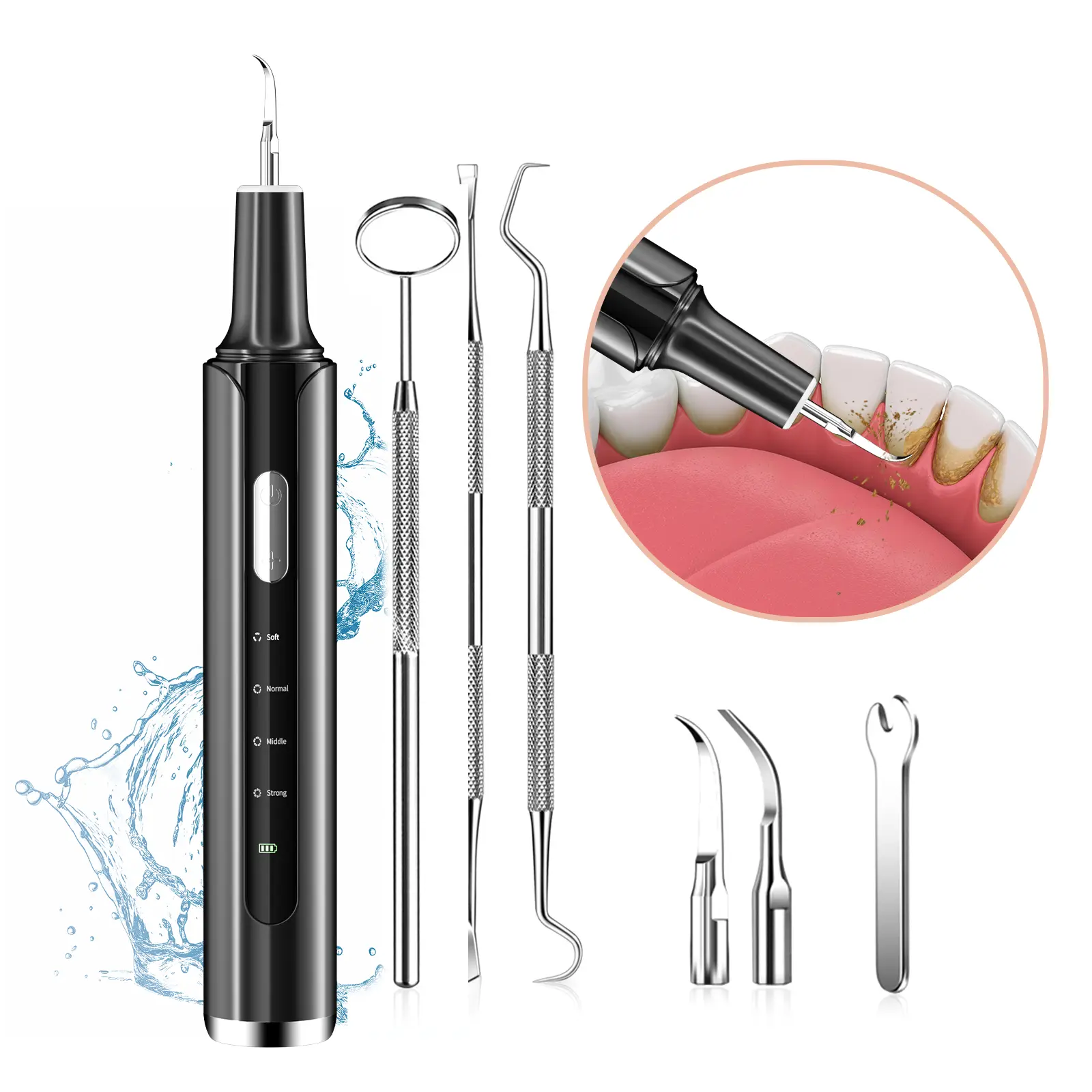 VOYOGA Electric Scaler/Oral Plaque/Tartar Remover with Effective Remove Plaque Tartar and Stains Preventing Cavities Bad Breath and Gum Disease for At-Home Teeth Cleaning Cost-Effective Oral Care Solution - Cleansing tiktokshopbacktoschool