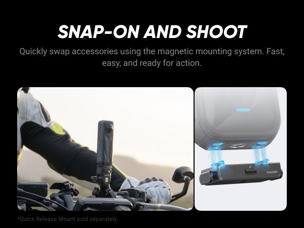 Insta360 X5 - Waterproof 8K 360° Action Camera, Leading Low Light, Invisible Selfie Stick Effect, Rugged and Replaceable Lens, 3-Hour Battery, Built-in Wind Guard, Stabilization, Triple AI Chip Design