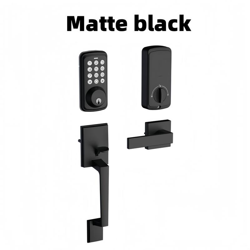 Door Lock With doorknob-Keypad Electronic Deadbolt Lock With Handle, Auto Lock, Back Lit keyboard, Customizable Codes,For Secure Home Access,Easy Installation