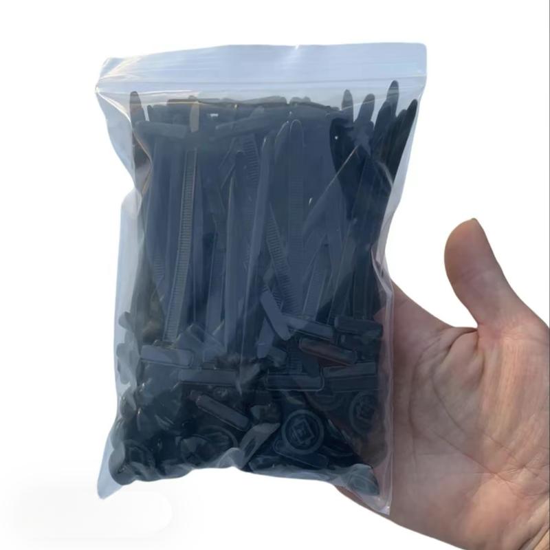 100Pcs Nylon Universal Cable Tie Buckle, HeavyDuty Self-Locking Nylon Zip Ties Holder, Multipurpose Plastic Cable Ties Tool for Car DailyRepair Wire