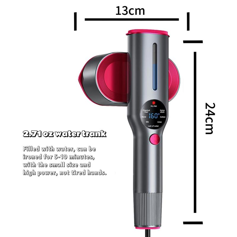 2Pcs Dr.Flash 2-in-1 Garment Steamer, Portable Travel Clothing Steamer Iron, 7 Mode with LCD Display, 5s Fast Heating, 90° Swivel Handle, New Year Gift