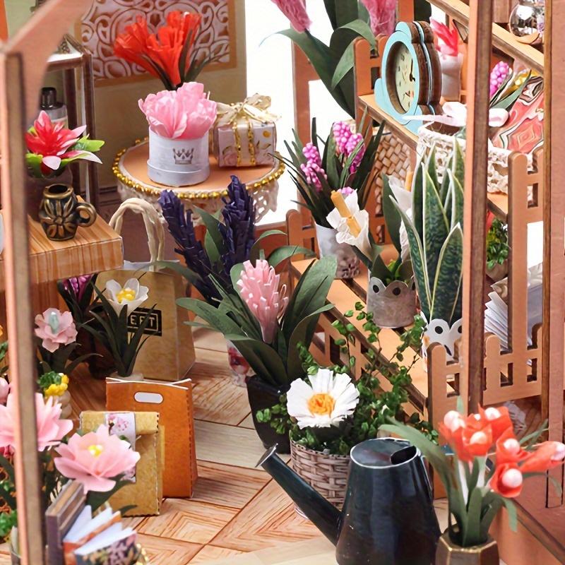 1pc Jenny Flower Room, Diy Cabin House, Building Model, Wooden Toy Model Ornament, Garden Room, Thanksgiving Day Gift