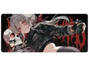 Gamersupps Waifu Cups Saruei: Warbound Mousepad – Large Anime Gaming Desk Mat, Limited Edition, Waterproof & Anti-Slip Design