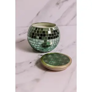 Paddywax Magique Disco Ball Candle in Tabac and Pine