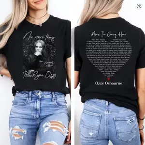 2026 Ozzy Osbourne No More Tour Women Men Cotton Printed T Shirt Ozzy RIP Tribute Memorial Mama Ozzy Osbourne I'm Coming Home T-Shirt