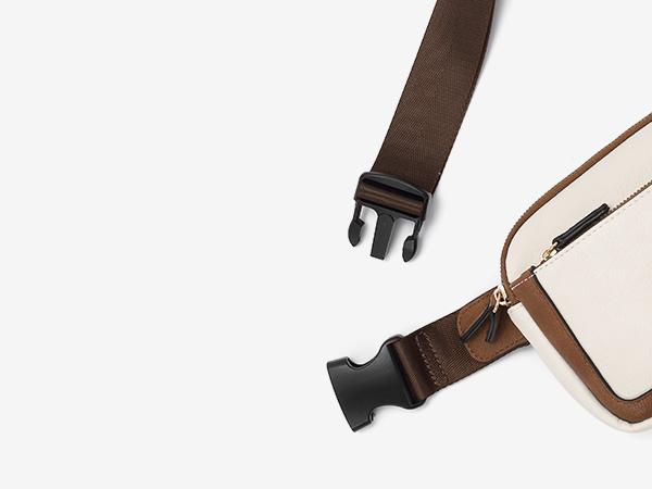 CLUCI TikTokShopSpringGlowUp Belt Bag for Women, Mini Everywhere Crossbody Waist Bag Adjustable Strap, Vegan Leather Women's Fanny Pack Bum Bag Gift