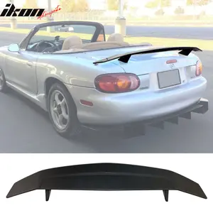 Rear Trunk Spoiler for Mazda Miata 1999-2005 Matte Black IKON Type A ABS