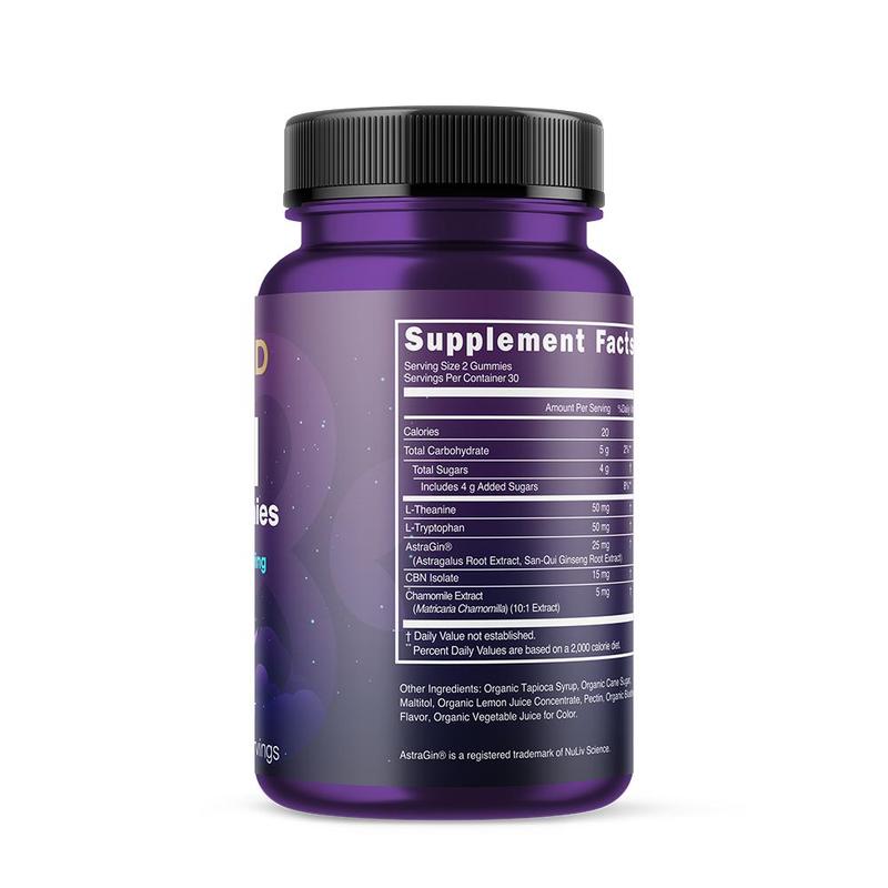 LiveGood CBN Sleep Gummies – Natural Nighttime Relaxation & Rest Support with Cannabinol (CBN) – 60 Gummies