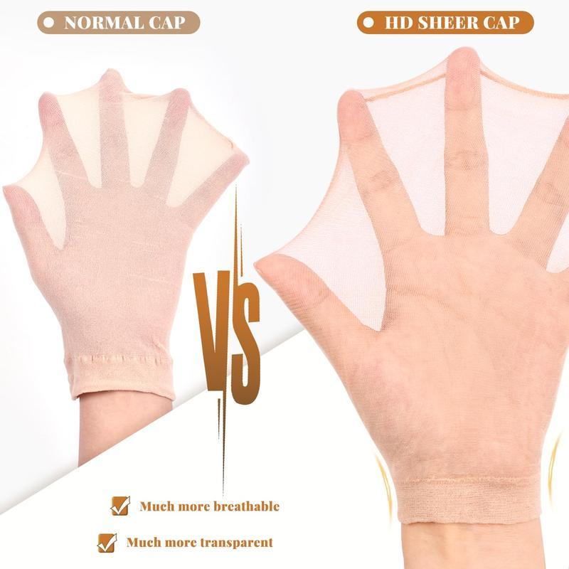 [Wequeen] 1 Pack 2 Pcs HD Wig Cap For Lace Wig Transparent Elastic Wig Cap Perfect For Professional Use