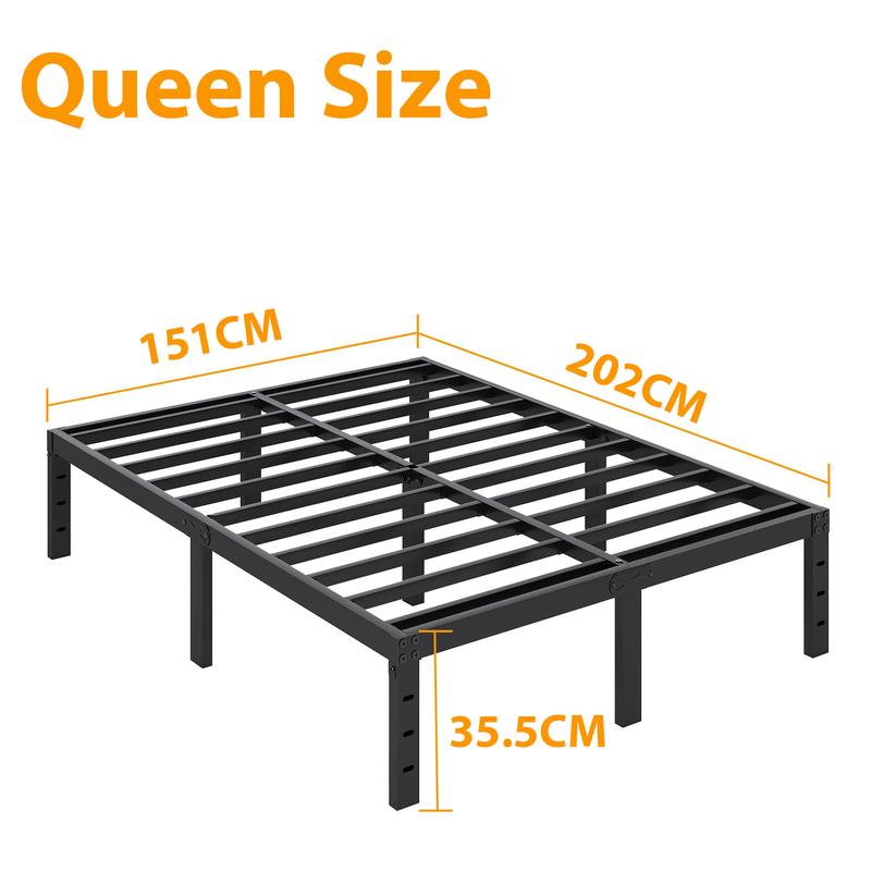Edenza1 Twin Bed Frames, 14 16 18 Inch Heavy Duty Metal Platform Bed Frame Twin Size Support Up to 3500 lbs, No Box Spring Needed/No Shaking/Steel Slat Support/Noise Free/Easy Assembly Heavy Duty Queen Size Metal Bed Frame affordable  bed  frame