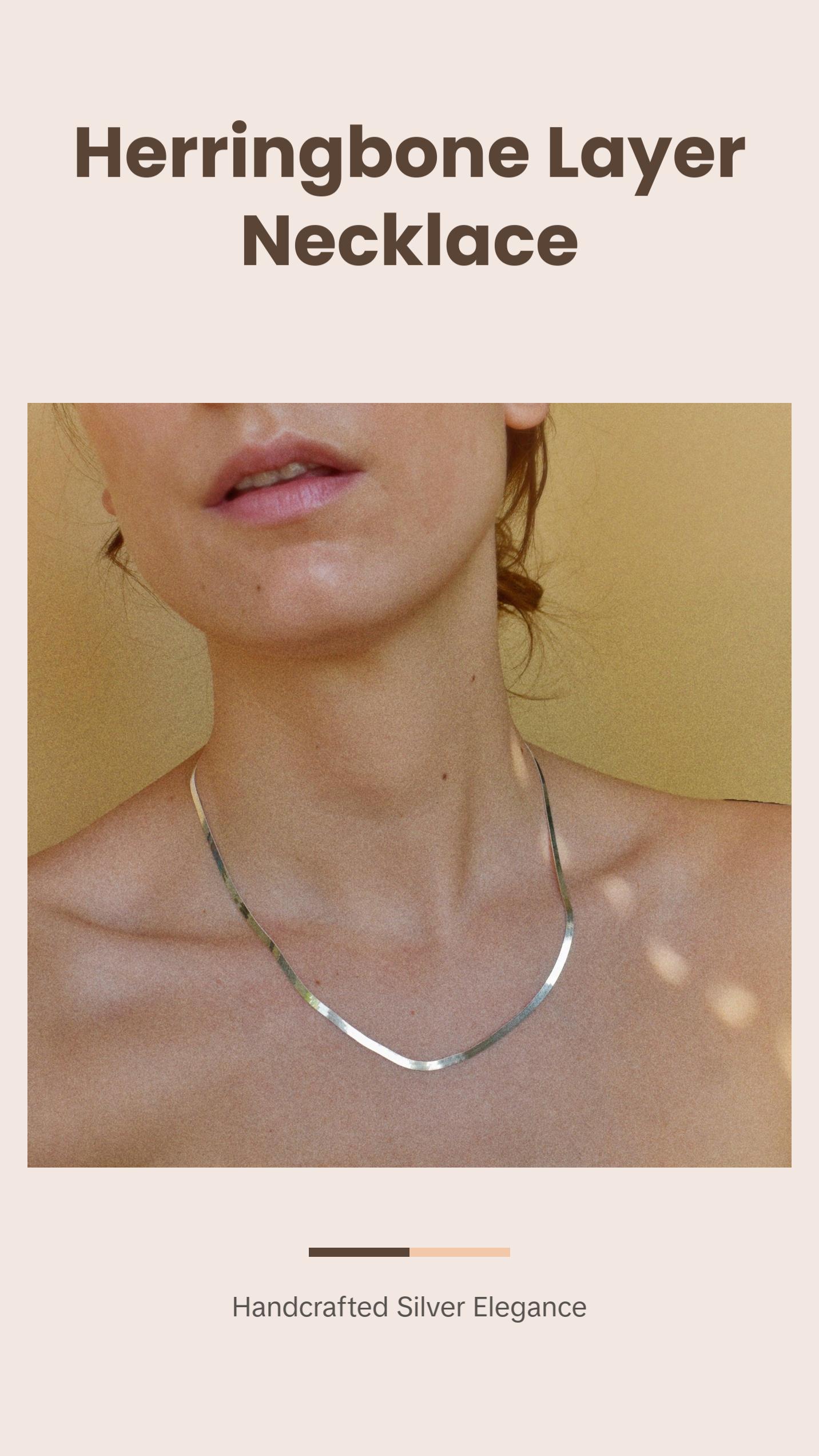 layering herringbone necklaces