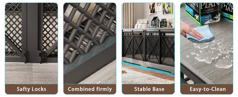 [LIVE] COZPAW Large Dog Crate Furniture | 48/52/71/78/86Inch  Wooden Kennel for Extra-Large Dogs | Heavy-Duty Indoor Wire Crate  dogcages dog kennel lockable wheel