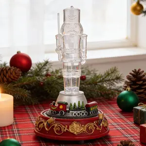 The Nutcracker Music Box  bedroom decor  Music and ambient lighting and a rotating train - room decor for men | Romantic Gift for Anniversary Birthday (4.5x7.1 inch)