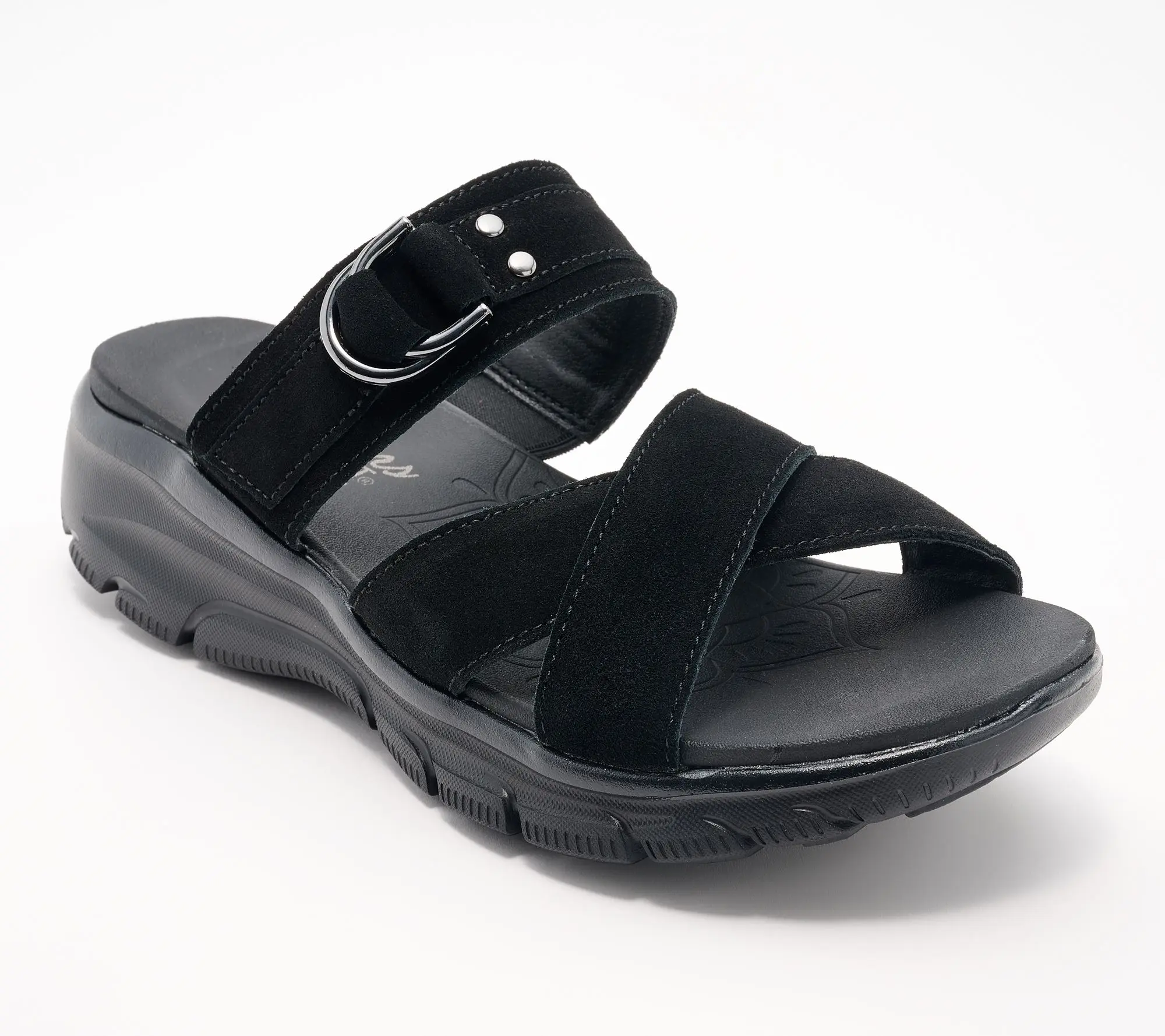 Skechers Easy Going Adjustable Suede Sandals -Simply Dreamy