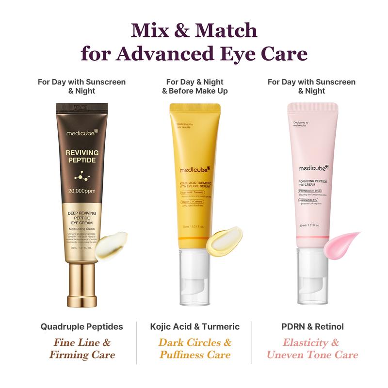 [NEW] [medicube] Mix & Match Eye Serum Set | Brightening, Elasticity & Puffiness Care for Smooth, Radiant & Youthful-Looking Eyes | Korean Skincare, K-Beauty