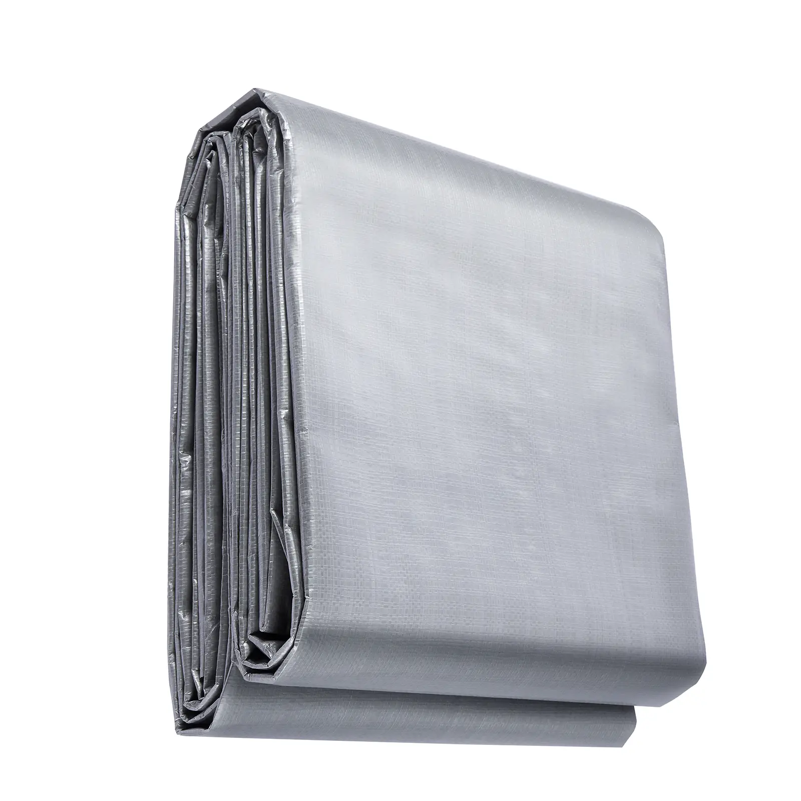 【Summerfinds】Tuspuzz Heavy-Duty Thick Lightweight 10 Mil 20' x 30' Waterproof Plastic Poly Tarp Cover, UV/Temperature Resistant, Tear-Resistant Outdoor Tarpaulin with Reinforced Metal Grommets (Silver/Brown) for Camping, Rainproof, 10 Mil Thickness