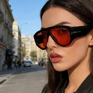 Retro Oversized Aviator Sunglasses for Women & Men 70s Style UV400 Protection Luxury Thick Frame Fashion Shades Black